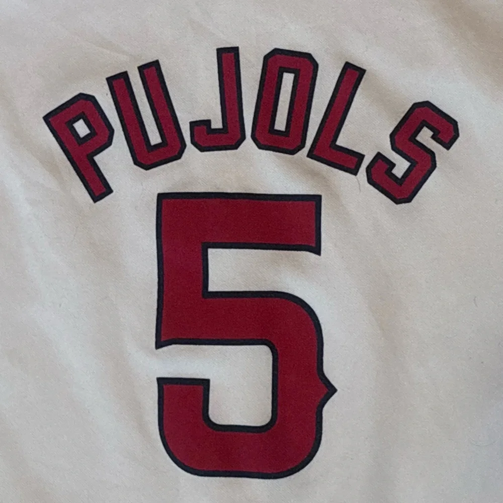 Majestic Los Angeles Angels MLB Baseball Jersey White Red Button Front ⚾️ Medium - Picture 12 of 12